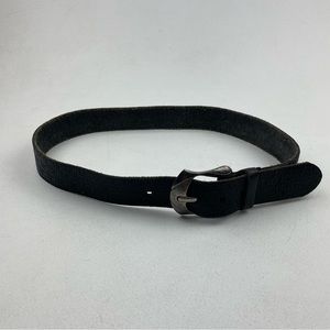 Oakley Black 1 Row Leather Belt Size Medium